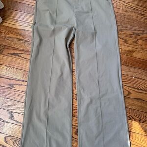 Vuori Wide Leg Pants in Olive Green